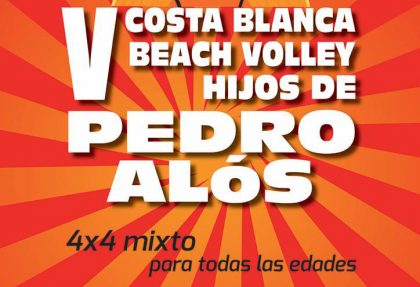 CARTEL V COSTA BLANCA BEACH VOLLEY HIJOS DE PEDRO ALOS 2019