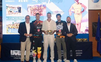 EL CLUB VOLEY PLAYA PONIENTE BENIDORM, RECONOCIDO EN LA XII GALA DEL DEPORTE POR UNA TEMPORADA HISTORICA